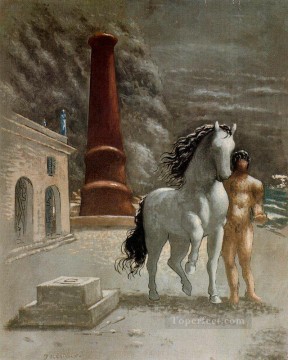  1926 Pintura al %C3%B3leo - el banco de tesalia 1926 Giorgio de Chirico Surrealismo metafísico